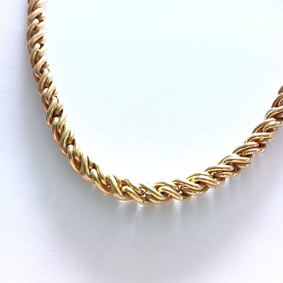 Miranda Frye Twisted Chain Gold Tone Necklace - Picture 2 of 3